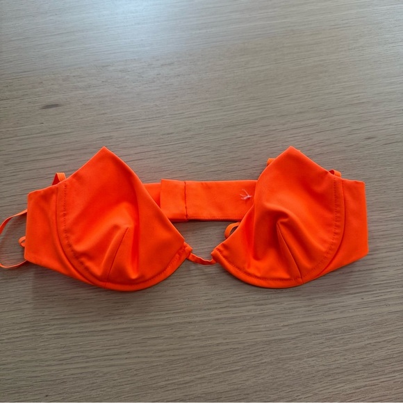 Helmut Lang Neon Orange Structure Bra Size XS Like New x1245 - Picture 3 of 10